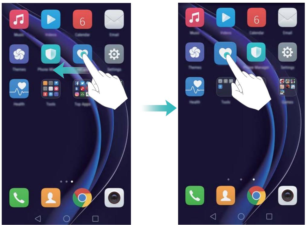 HONOR 8X - Déplacer un widget ou une icône - 1