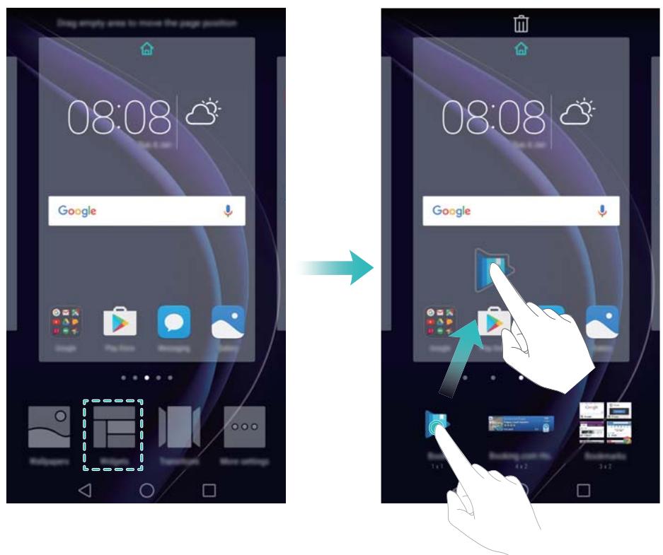 HONOR 8X - Ajout de widgets à l'écran d'accueil - 1