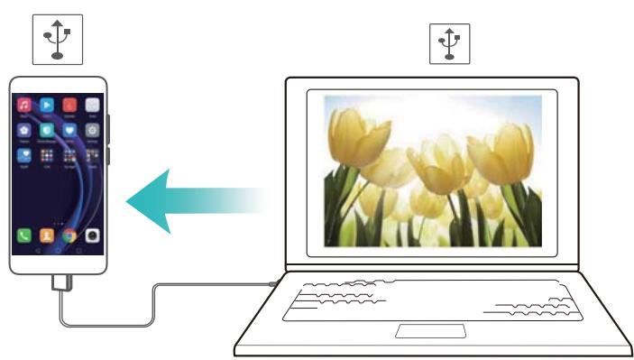 HONOR 8X - Utiliser le partage USB pour partager l'Internet mobile avec un ordinateur - 1