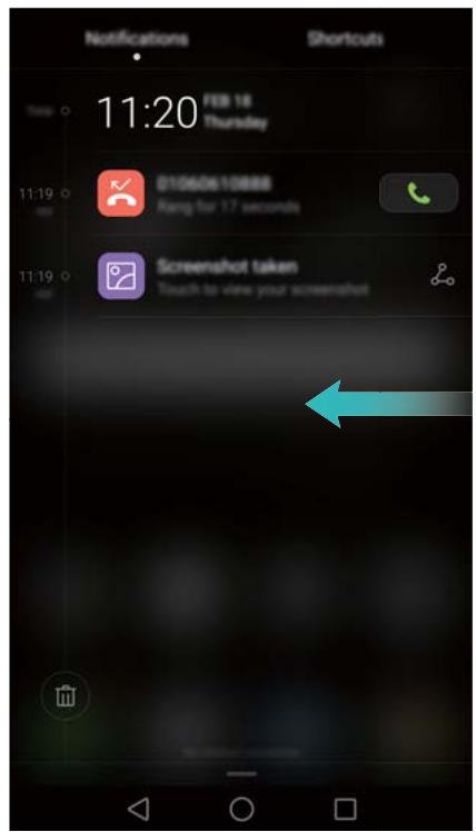HONOR 8X - Panneau de notification - 1
