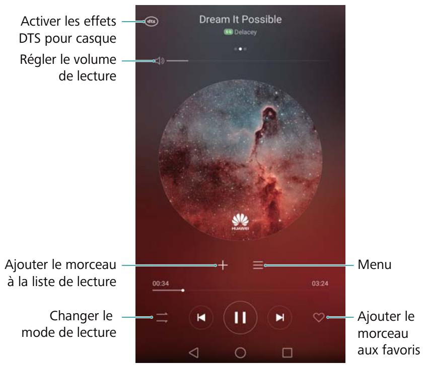 HONOR 8X - Utilisation de l'écran de lecture - 1