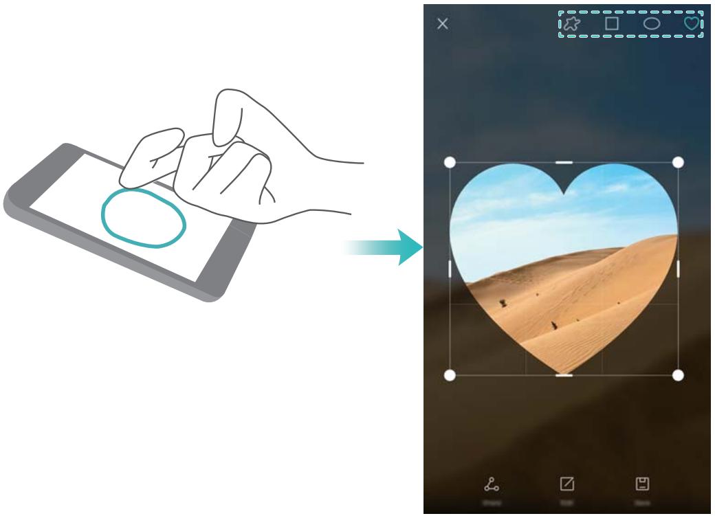 HONOR 8X - Prendre une capture d'écran partielle - 1