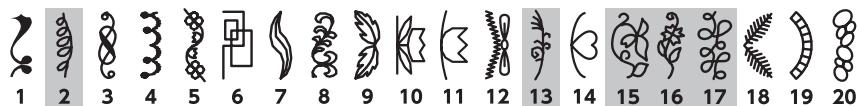 ELNA 560 - Stitch Chart - 9