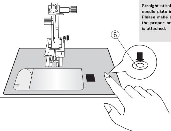 ELNA 560 - Attaching the Professional grade Foot HP - 7