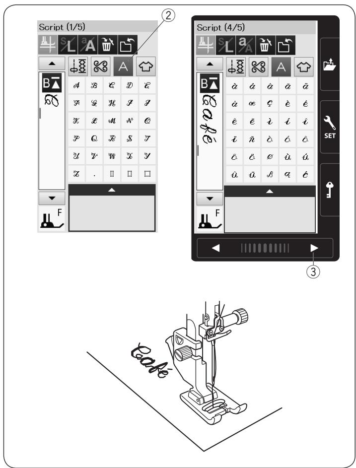 ELNA 560 - Reducing the Size of Letters - 2