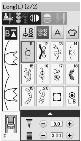 ELNA 680 - Decorative stitches (D): 8 pages - 2