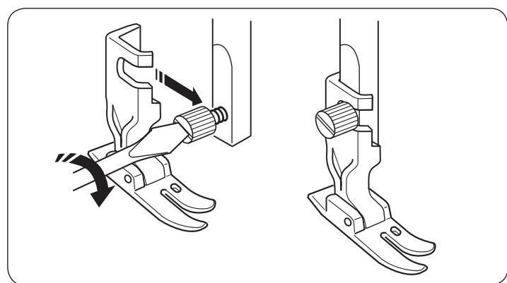 ELNA 680 - Attaching the foot holder - 3