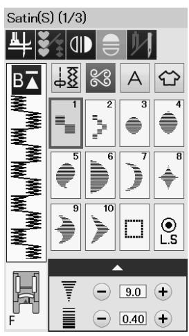 ELNA EXCELLENCE 780 - Quilting stitches (Q): 8 pages - 1