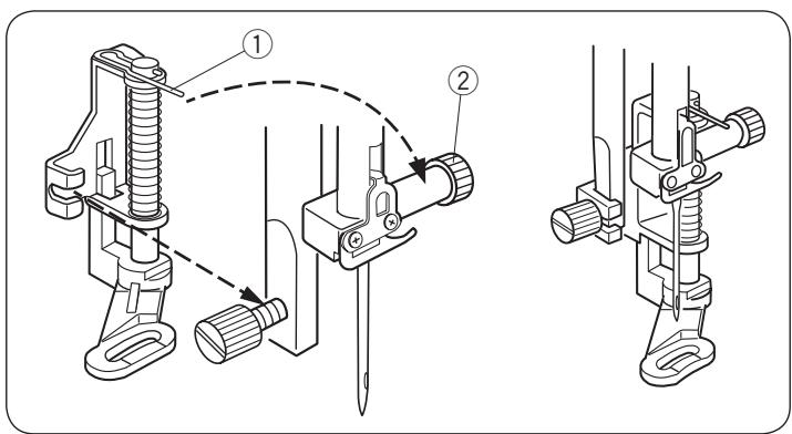 ELNA EXCELLENCE 780 - Attaching the Dual Feed Foot - 1