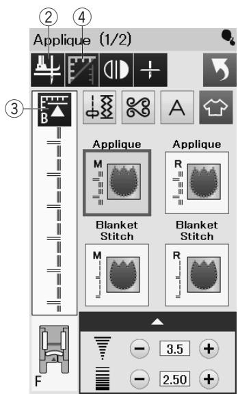 ELNA EXCELLENCE 780 - To sew the same size tack - 5