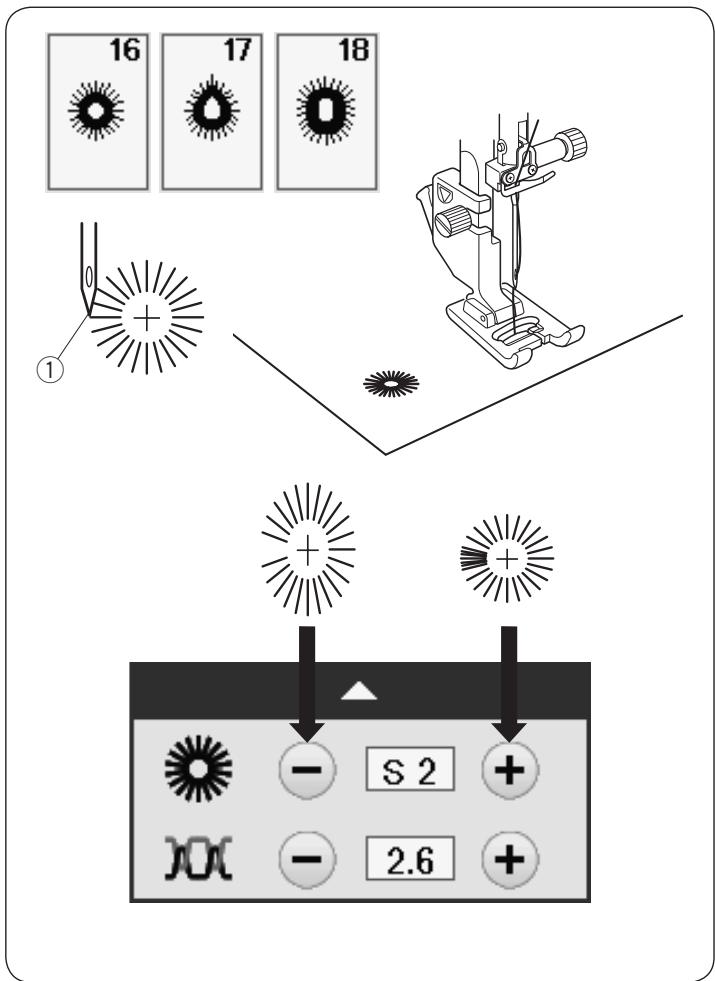 ELNA EXCELLENCE 780 - To adjust the evenness of darning stitches - 2