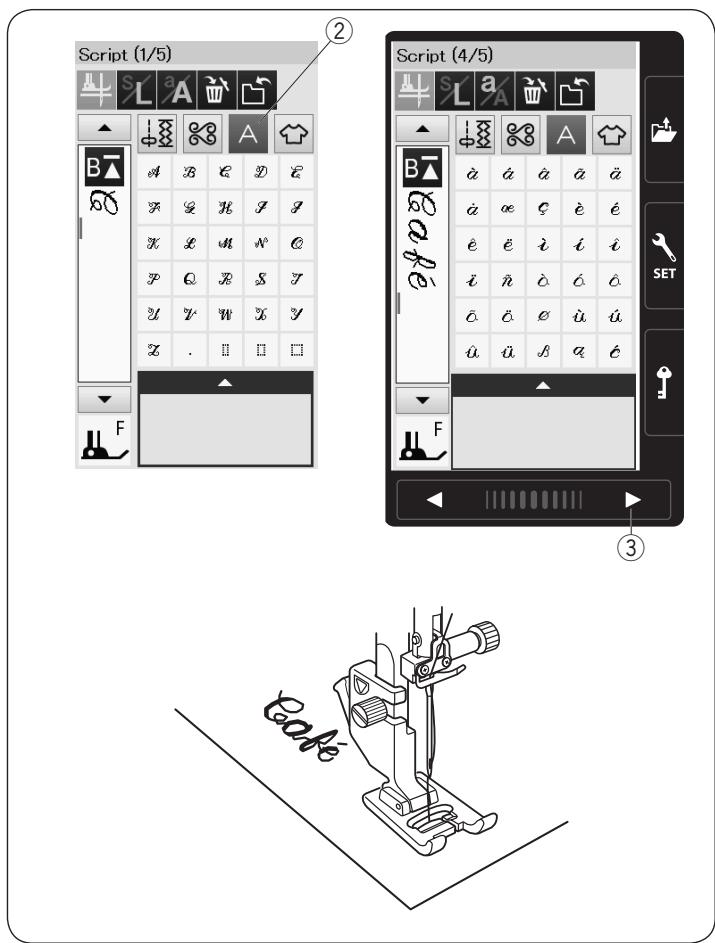 ELNA EXCELLENCE 780 - Reducing the Size of Letters - 2