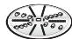 BOSCH MS6CA4120 - Reversible shredding disc - coarse / fine - 1