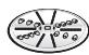 BOSCH MS6CA4120 - Vändbar riv- och strimmelskiva - grov / fin - 1