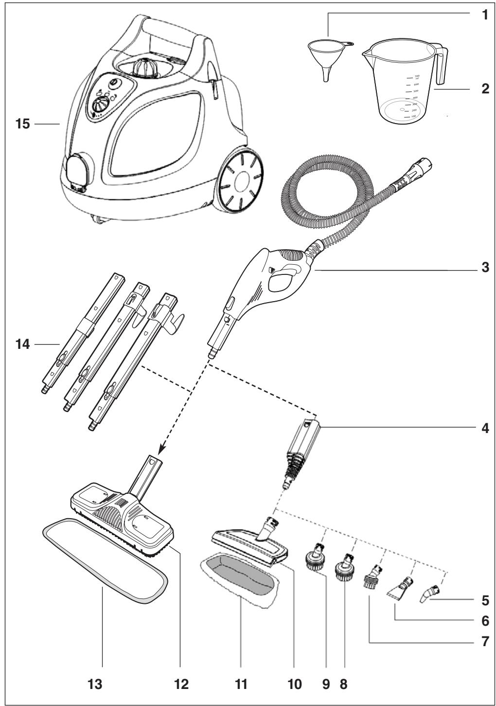 THOMAS BUGGY VAPORO - Identification des pieces - 1