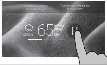 HAIER HWD120-B1558U - Interruption du programme de lavage - 1