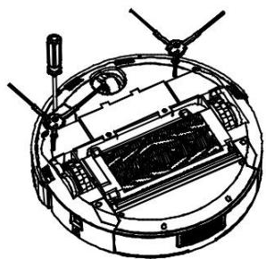 FAGOR FG879 - Désassemblage de la brosse latérale - 1