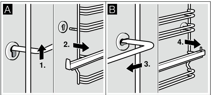 BOSCH HBF114ES0 - Décrocher les supports - 1