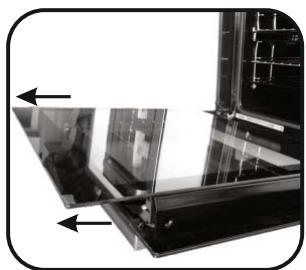 ROSIERES RFI4553PN - CLEANING THE DOOR GLASS - 5