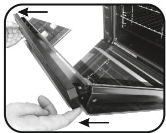 ROSIERES RFA64FPN - CLEANING THE DOOR GLASS - 4