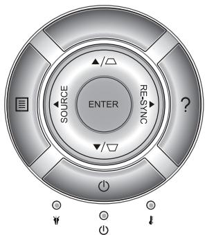 OPTOMA W402 - Panneau de commandes et télécommande panneau de configuration - 1