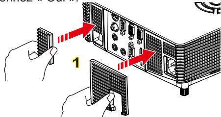 OPTOMA W402 - Installer le filtre à poussières - 1