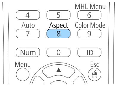 EPSON TW 5600 - TW5650 - Modifier le rapport d'aspect de l'image - 3