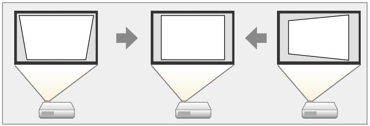 EPSON TW 5600 - TW5650 - Correction de la forme de l'image à l'aide des boutons keystone - 1