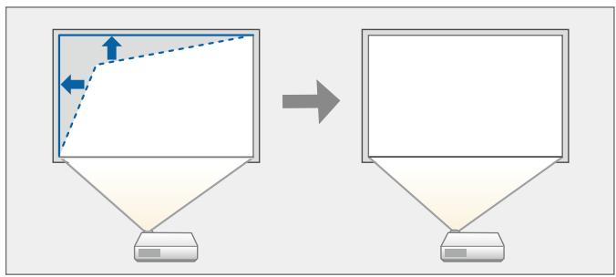 EPSON TW 5600 - TW5650 - Correction de la forme de l'image à l'aide de quick corner - 1