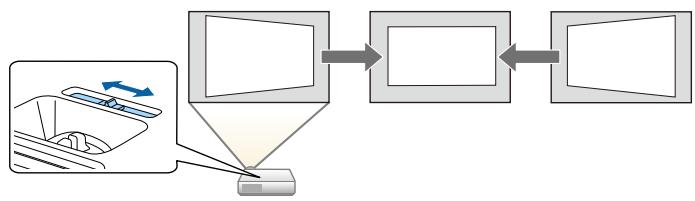 EPSON TW 5600 - TW5650 - Correction de la forme de l'image à l'aide du curseur keystone horizontal - 1