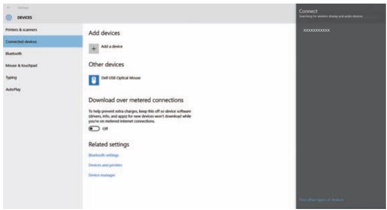 EPSON EB W41 - Se connecter avec screen mirroring sous windows 10 - 2