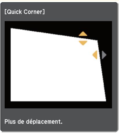 EPSON EB W41 - Correction de la forme de l'image à l'aide de quick corner - 9