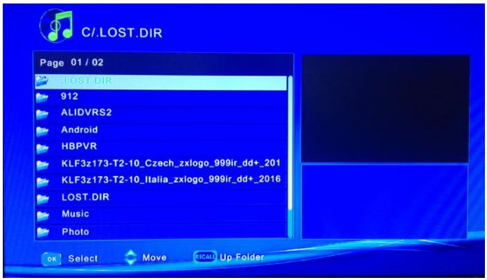 C/.LOST.DIR Page 01 / 02 LOST DIR 912 ALIDVRS2 Android HBPVR KLF3z173-T2-10_Czech_zxlogo_999ir_dd+_201 KLF3z173-T2-10_Italia_zxlogo_999ir_dd+_2016 LOST.DIR Music Photo OK Select Move R/CALL Up Folder