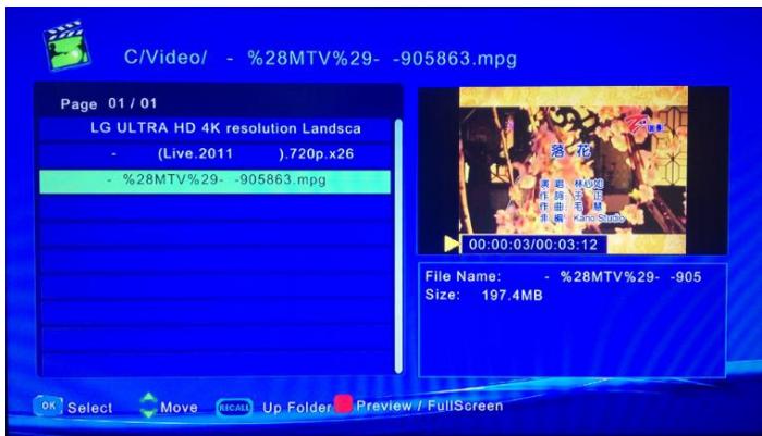 C/Video/ - %28MTV%29- -905863.mpg Page 01 / 01 LG ULTRA HD 4K resolution Landsca - (Live.2011 ).720p.x26 - %28MTV%29- -905863.mpg 00:00:03/00:03:12 File Name: - %28MTV%29- -905 Size: 197.4MB OK Select Move MACALL Up Folder Preview / FullScreen