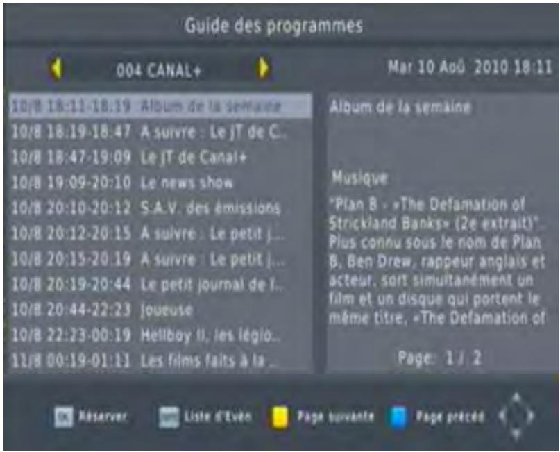 VISIOSAT TVT 100 - Guide des programmes (GUIDE) - 1