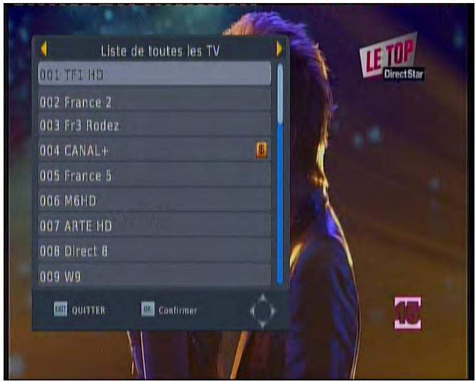 VISIOSAT TVT 100 - Choisir une chaîne - 1