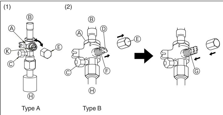 (1) Type A (2) Type B