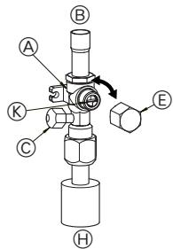 MITSUBISHI MXZ-2D33VA-E2 - MXZ-2DM40VA - Aansluiten van de pijpen (Fig. 5-4) - 2