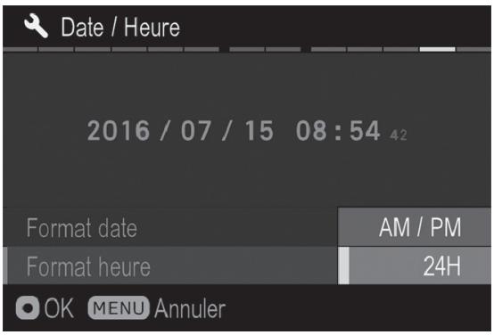SIGMA SD QUATTRO - POUR PASSER DU FORMAT 24 HEURES AU 12 HEURES (AM/PM) - 1