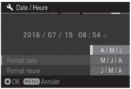 SIGMA SD QUATTRO - POUR MODIFIER LE FORMAT DE LA DATE - 1