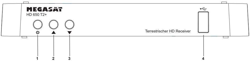 MEGASAT HD 650 T2 PLUS - Frontansicht - 1