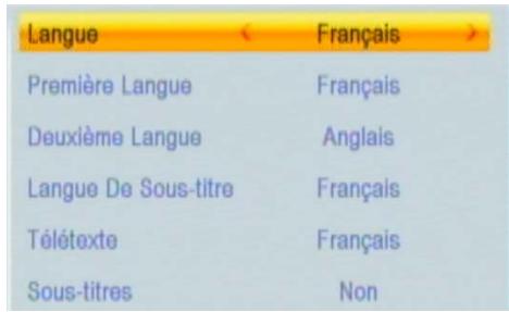 SEDEA SNT850HD USB - Accédez au MENU «réglatges systéme» en appuyant sur la touche MENU : - 2