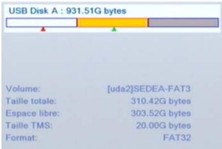 SEDEA SNT850HD USB - 2) Informations sur le stockage - 1