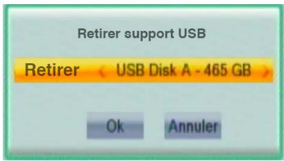 SEDEA SNT850HD USB - 4) Retirer le support USB en toute sécurité - 1