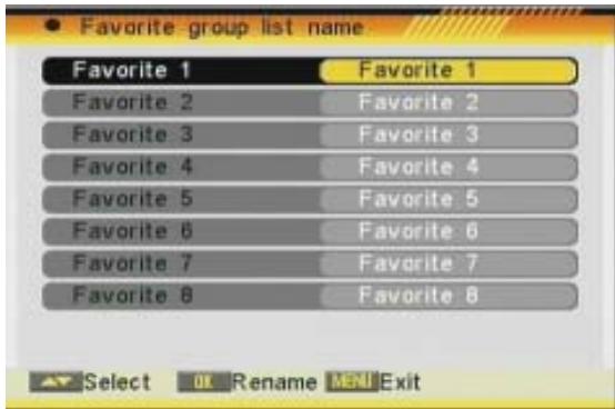 FTE EXTREME HD FLEX T2 - NOM DE LA LISTE DE CHÂNÉS FAVORITES - 1