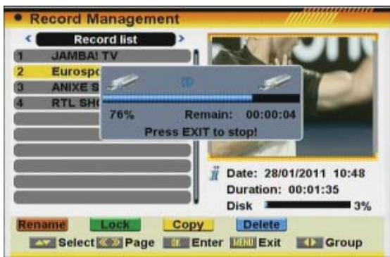 FTE EXTREME HD FLEX T2 - HOW TO REPRODUCE A RECORDING - 3