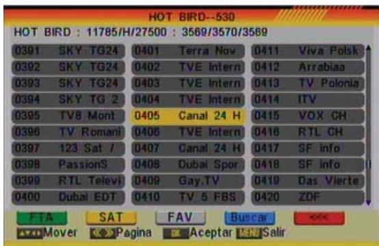FTE EXTREME HD FLEX T2 - LISTA CANALES DE TV - 1