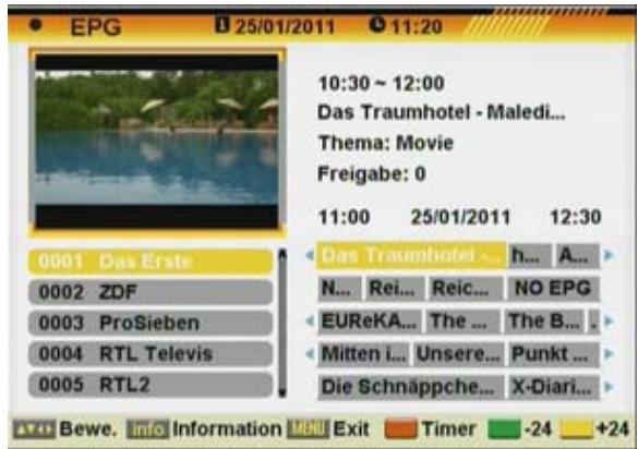FTE EXTREME HD FLEX T2 - EPG Elektronischer Programmführer - 1