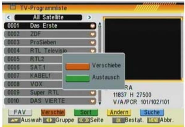 FTE EXTREME HD FLEX T2 - Programme verschieben - 1