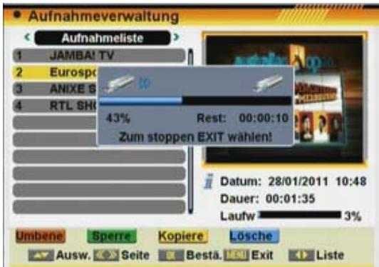 FTE EXTREME HD FLEX T2 - Aufnahmen Kopieren - 3